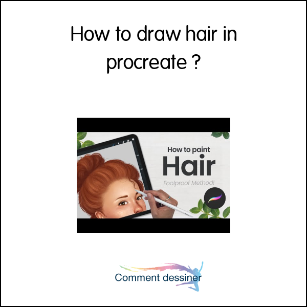 How to draw hair in procreate
